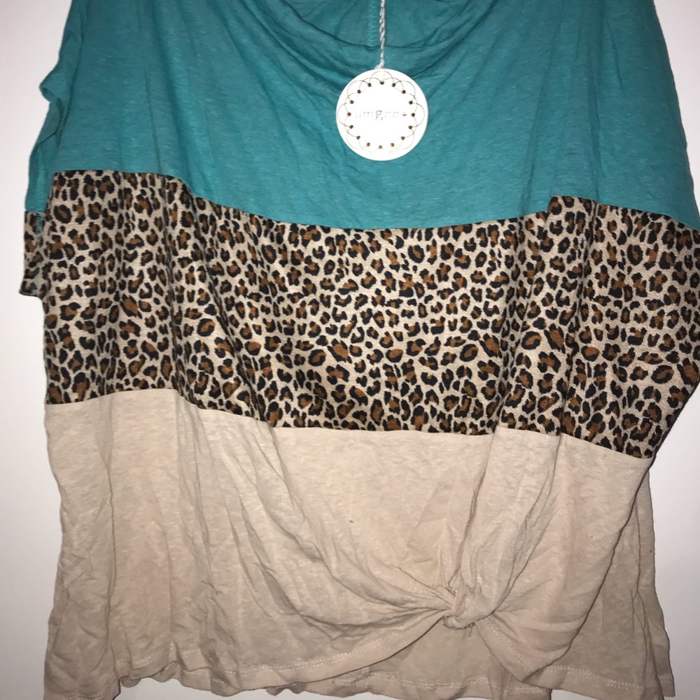 Umgee shirt with tie front